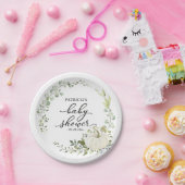 グリーナリーユーカリプンプキン秋ベビーシャワー ペーパープレート (パーティー)