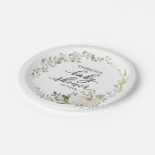 グリーナリーユーカリプンプキン秋ベビーシャワー ペーパープレート (アングル)