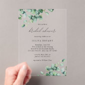 グリーナリーユーカリ文字ブライダルシャワー アクリル招待状 (インサイチュ (ポータブル))