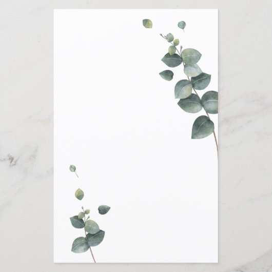 グリーナリーユーカリ結婚のディナーメニュー (裏面)