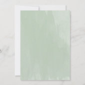 グリーナリーユーカリ結婚のリハーサルのディナーカード 招待状 (裏面)