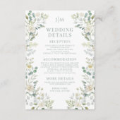 グリーナリーユーカリ結婚フローラ詳細カード エンクロージャーカード (正面)