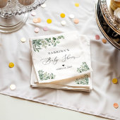 グリーナリーユーカリ葉スシックベビーシャワー スタンダードカクテルナプキン