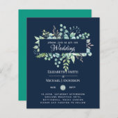 グリーナリーユーカリ葉スネイビーブルーセージ結婚ズ (正面/裏面)