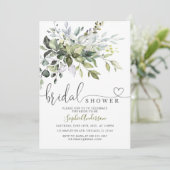グリーナリーユーカリ葉ブライダルシャワー 招待状 (スタンド正面)