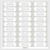 グリーナリーユーカリ葉プ結婚スのゲストアドレス シール (シート)