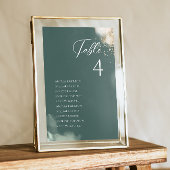 グリーナリーユーカリ金箔テーブルシーティングカード 招待状