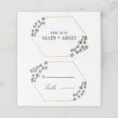 グリーナリーユーカリ離れグリッターフレ結婚ーム プレイスカード (外部開封)