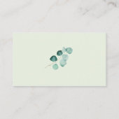 グリーナリーユーカリ+ルクソール書道詳細カード 名刺 (裏面)