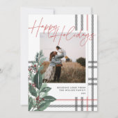 グリーナリー素朴ファミリークリスマス シーズンカード (正面)