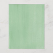 グリーナリー素朴予算ブライダルルンチョン招待状 (裏面)