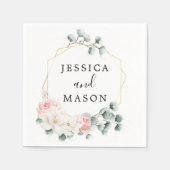 グリーナリー結婚フローラのカクテルナプキン スタンダードカクテルナプキン (正面)