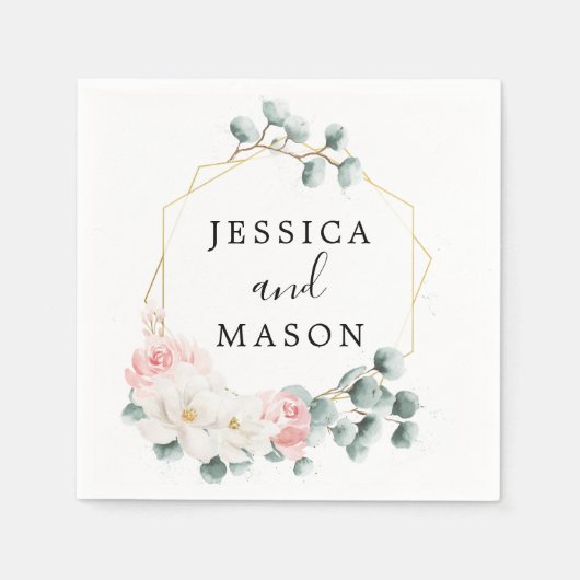 グリーナリー結婚フローラのカクテルナプキン スタンダードカクテルナプキン (正面)