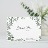 グリーナリー葉フローラフラットサンキューカード サンキューカード (スタンド正面)