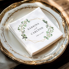 グリーナリー葉ユカリ結婚プス スタンダードカクテルナプキン