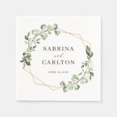 グリーナリー葉ユカリ結婚プス スタンダードカクテルナプキン (正面)