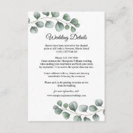 グリーナリー葉ユーカリス結婚詳細 エンクロージャーカード