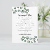 グリーナリー葉ユーカリス結婚詳細 エンクロージャーカード (スタンド正面)