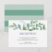 グリーナリー ウェディング レセプション カード (正面/裏面)