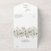 グリーナリー＆ゴールド ボタニカル | オールインワン招待状 (外側)