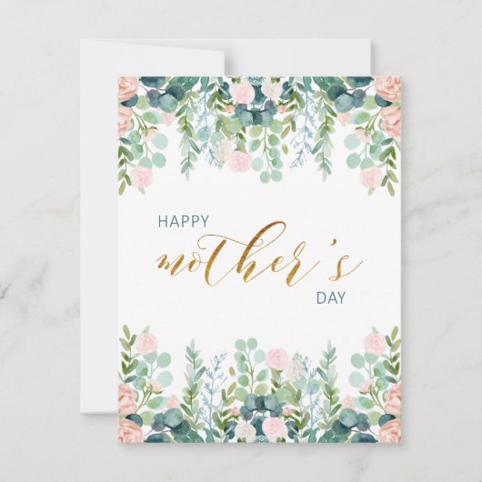 グリーナリー・マザーズデイ・グリーティングカード ノートカード (正面)