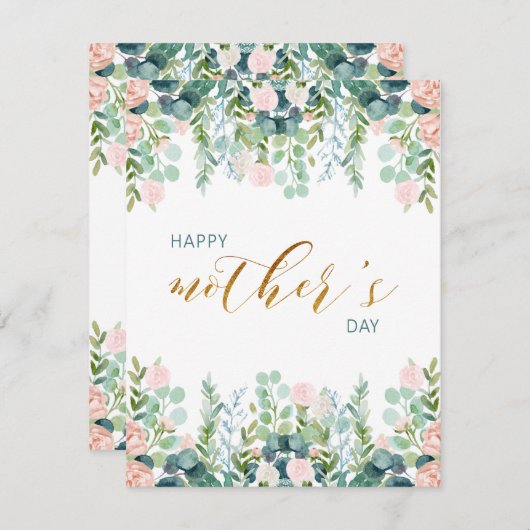 グリーナリー・マザーズデイ・グリーティングカード ノートカード (正面/裏面)