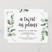 『グリーニー』、計画のひねり、結婚延期 ポストカード (正面/裏面)