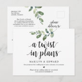 『グリーニー』、計画のひねり、結婚延期 ポストカード (正面/裏面)