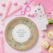 グリーニ素朴ー·クラ結婚フトズ ペーパープレート (パーティー)