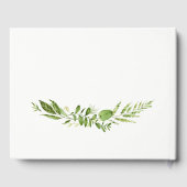 グリーニ離れーリース素朴ス結婚ゲストブック ゲストブック (裏面)