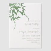 グリーネエレガントリーキンセアニラ ベラム紙招待状 (正面)