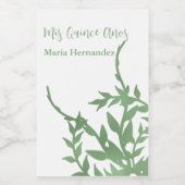 グリーネエレガントリーキンセアニラ ワインラベル (シングルラベル)