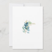 グリーネリー植物学ベビーシャワー招待状ボーイ 招待状 (裏面)