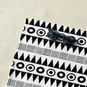 グリーパーソナライズされたン部族パターンたった今結婚しました ビーチタオル (インサイチュ)