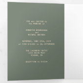 グリーフォーマルミニマルグ結婚・ゲーマー 三つ折りカード (内部最初)