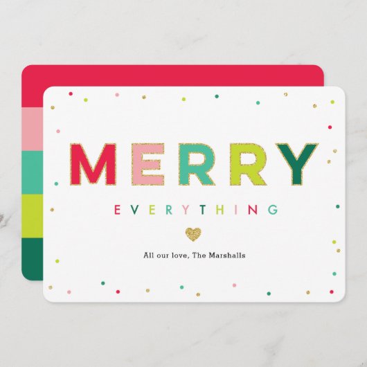 グリーブメリーノーフォモダントホリデーカード シーズンカード (正面/裏面)