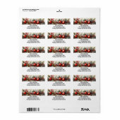 グリーミングフェスティバルガーランズ差出人住所ラベル ラベル (フルシート)