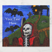 グリームリーパーインレッドケープブラックこうもりズハ不気味ウス ビールラベル (シングルラベル)