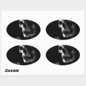 グリームリーパースカル 楕円形シール (シート)