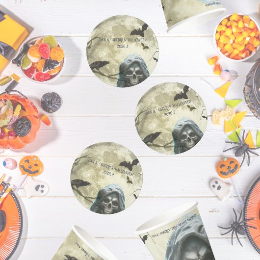 グリームリーパーハローウィンパーティ ラウンドペーパーコースター