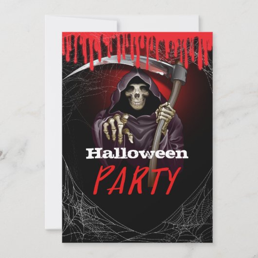 グリームリーパー血ハローウィンパーティ 招待状 (正面)