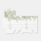 グリーモダンエレガントサンキュー結婚の フェイバーボックス (折り畳みなし)