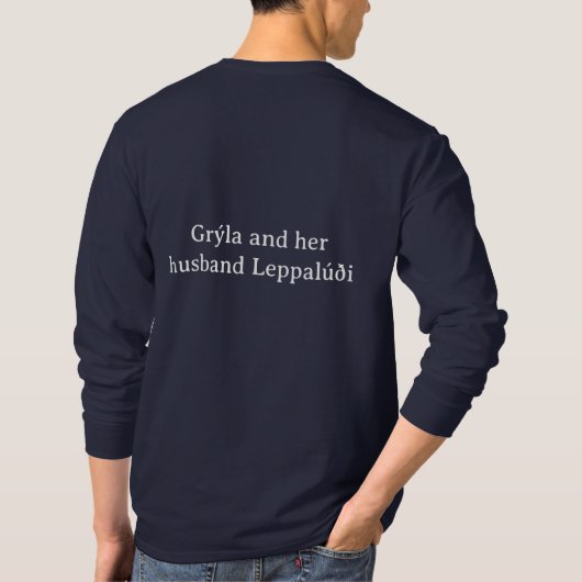 グリーラとレッパルーディのTシャツ Tシャツ (裏面)