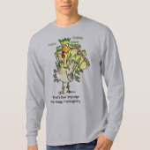 グリーンおっちょこちょいのターキーTシャツ Tシャツ (正面)