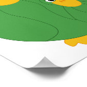 グリーンおっちょこちょいのダックスとベビー ポスター (角)