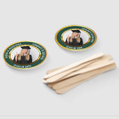 グリーンおめでとう2025年のグラッドフォトクラス ハンドファン (組立なし)