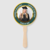 グリーンおめでとう2025年のグラッドフォトクラス ハンドファン (正面)