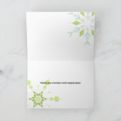 グリーンおもしろいの色合いにホリデードッグス シーズンカード (内部)