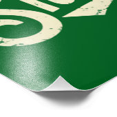 グリーンおもしろいアイリッシュパティスシャムロックサンパトリック フォトプリント            (角)