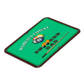 グリーンおもしろいプールテーブルスヌーカーパパ父の日 マグネット (左側)